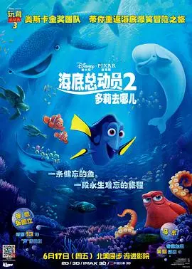 《海底总动员2：多莉去哪儿》：蓝色的海洋，寻亲的冒险，艾伦·德杰尼勒斯再次献声！